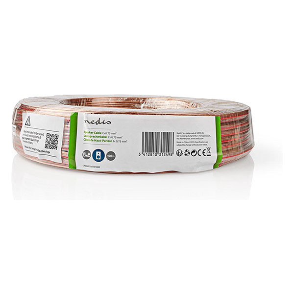 Nedis Luidsprekerkabel op rol | 100 meter (0.75 mm², Transparant) CAGW0750TR1000 K010308538 - 5