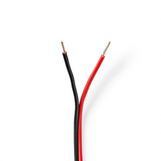 Nedis Luidsprekerkabel op rol | 100 meter (0,75 mm², 100% koper, Zwart) CABR0750BK1000 K010308509 - 1