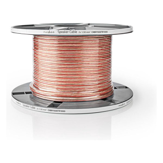 Nedis Luidsprekerkabel op rol | 100 meter (1.5 mm², 100% koper, Transparant) CABR1500TR1000 N010308257 - 5