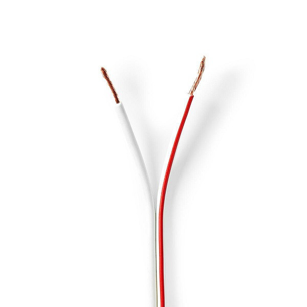 Nedis Luidsprekerkabel op rol | 100 meter (1.5 mm², 100% koper, Wit) CABR1500WT1000 K010308514 - 1