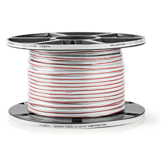 Nedis Luidsprekerkabel op rol | 100 meter (1.5 mm², 100% koper, Wit) CABR1500WT1000 K010308514 - 3