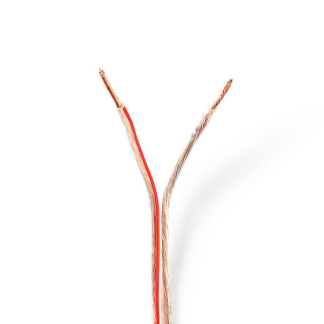 Nedis Luidsprekerkabel op rol | 100 meter (1.5 mm², Transparant) CAGW1500TR1000 N010308253