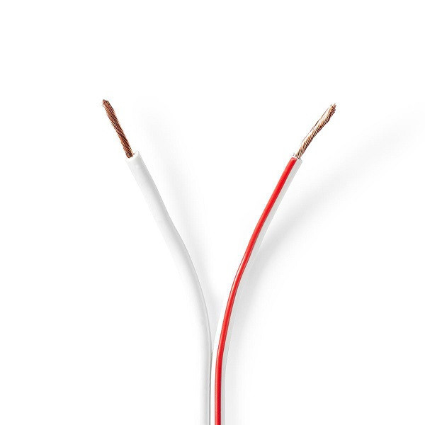 Nedis Luidsprekerkabel op rol | 100 meter (1.5 mm², Wit) CAGW1500WT1000 N010308258 - 1