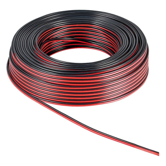 Nedis Luidsprekerkabel op rol | 100 meter (2.5 mm², 100% koper, Zwart/rood) CABR2500BK1000 K010308523 - 3