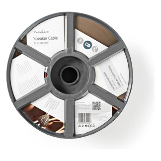 Nedis Luidsprekerkabel op rol | 100 meter (2.5 mm², 100% koper, Zwart/rood) CABR2500BK1000 K010308523 - 5