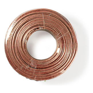 Nedis Luidsprekerkabel op rol | 100 meter (2.5 mm², Transparant) CAGW2500TR1000 N010308264 - 2
