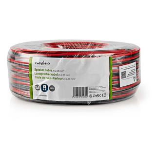 Nedis Luidsprekerkabel op rol | 100 meter (2.5 mm², Zwart) CAGW2500BK1000 K010308554 - 3