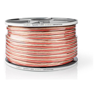 Nedis Luidsprekerkabel op rol | 100 meter (4 mm², 100% koper, Transparant) CABR4000TR1000 N010308277 - 4