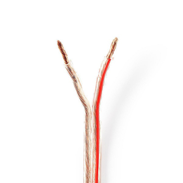 Nedis Luidsprekerkabel op rol | 100 meter (4 mm², Flexibel, Transparant) CAGW4000TR1000 N010308272 - 1