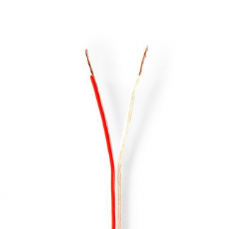 Nedis Luidsprekerkabel op rol | 15 meter (0.75 mm², 100% koper, Transparant) CABR0750TR150 N010308229 - 1