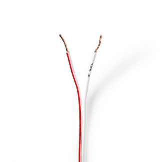 Nedis Luidsprekerkabel op rol | 15 meter (0.75 mm², 100% koper, Wit) CABR0750WT150 K010308243 - 1
