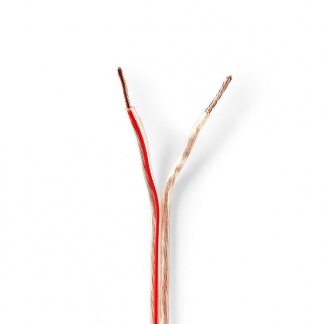 Nedis Luidsprekerkabel op rol | 15 meter (1.5 mm², 100% koper, Transparant) CABR1500TR150 N010308254 - 1