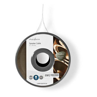 Nedis Luidsprekerkabel op rol | 15 meter (1.5 mm², 100% koper, Transparant) CABR1500TR150 N010308254 - 3