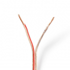Luidsprekerkabel op rol | 25 meter (1.5 mm², CCA, Transparant)
