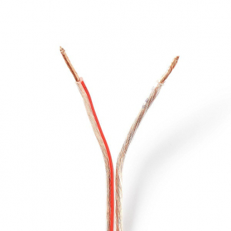 Nedis Luidsprekerkabel op rol | 25 meter (1.5 mm², Transparant) CAGW1500TR250 K010308546 - 1