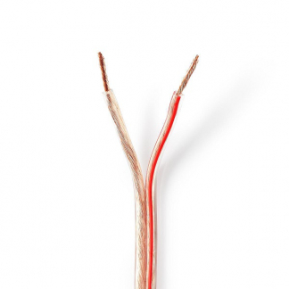 Nedis Luidsprekerkabel op rol | 25 meter (2.5 mm², 100% koper, Transparant) CABR2500TR250 N010308292 - 1