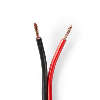 Nedis Luidsprekerkabel op rol | 25 meter (2.5 mm², Zwart) CAGW2500BK250 K010308552 - 1