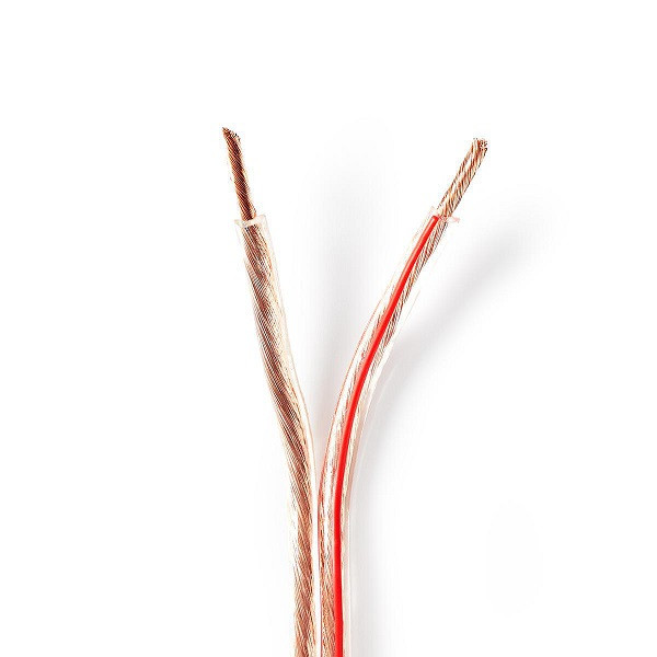 Nedis Luidsprekerkabel op rol | 25 meter (4 mm², 100% koper, Transparant) CABR4000TR250 N010308275 - 1