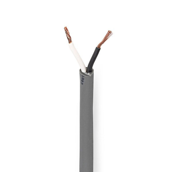 Nedis Luidsprekerkabel op rol | Nedis | 100 meter (1.5 mm², 100% koper) COTR15030GY100 K010308558 - 1