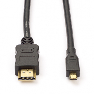 Nedis Micro HDMI naar HDMI kabel | Nedis | 1.5 meter (4K@30Hz, Verguld) CVGL34700BK15 CVGP34700BK15 N010104001 - 1