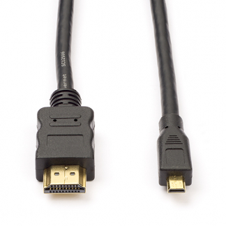 Nedis Micro HDMI naar HDMI kabel | Nedis | 1.5 meter (4K@30Hz, Verguld) CVGL34700BK15 CVGP34700BK15 N010104001 - 