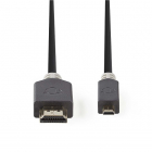 Nedis Micro HDMI naar HDMI kabel | Nedis | 2 meter (4K@30Hz, Verguld) CVBP34700AT20 N010104013 Nedis Micro HDMI naar HDMI kabel | Nedis | 2 meter (4K@30Hz, Verguld) CVBP34700AT20 N010104013
