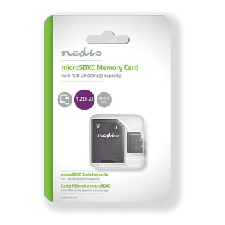 Nedis Micro SDXC kaart met adapter | Nedis (Class 10 UHS-I, 128 GB) MMSD128100BK K170301109 - 2