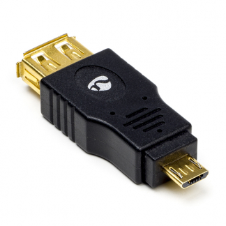 Nedis Micro USB naar USB A adapter | Nedis | USB 2.0 (Verguld, Zwart) CCBW60901AT N050201003 - 