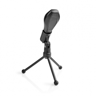 Nedis Microfoon | Nedis | 1.35 meter (Dubbele condensator, USB, Standaard, Gevoeligheid -38 dB) MICTU100BK K150307028