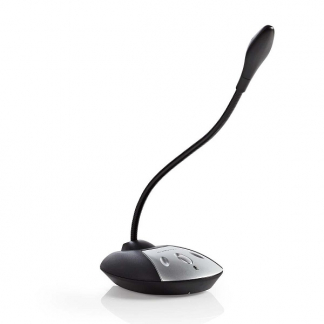 Nedis Microfoon | Nedis | 1.5 meter (USB, Noise cancelling, Gevoeligheid -46 dB) MICDU100BK K150307027