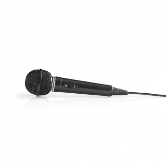 Nedis Microfoon | Nedis | 5 meter (Dynamisch, Gevoeligheid -75 dB, Jack 6.35 mm) MPWD01BK K150307030