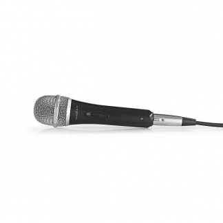 Nedis Microfoon | Nedis | 5 meter (Dynamisch, Trekontlasting, Gevoeligheid -72 dB, Jack 6.35 mm) MPWD50BK K150307034