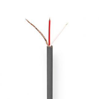 Nedis Microfoonkabel | Nedis | 100 meter (2x 0.125 mm², 100% koper) COTR15011GY100 K010308504 - 1