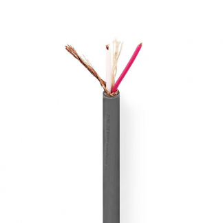 Nedis Microfoonkabel | Nedis | 100 meter (2x 0.23 mm², 100% koper) COTR15010GY100 K010308503 - 1