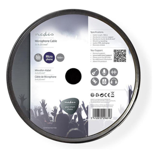 Nedis Microfoonkabel | Nedis | 100 meter (2x 0.23 mm², 100% koper) COTR15010GY100 K010308503 - 3