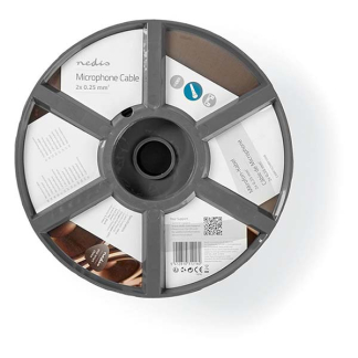 Nedis Microfoonkabel | Nedis | 100 meter (2x 0.25 mm², 100% koper) CABR1525BK1000 N010310010 - 2