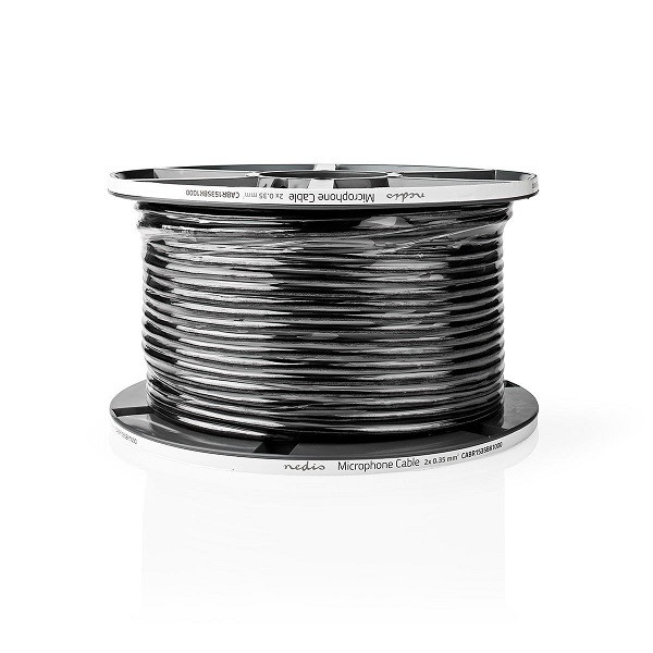 Nedis Microfoonkabel | Nedis | 100 meter ( 2x 0.35 mm², 100% koper) CABR1535BK1000 N010310005 - 2