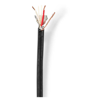 Nedis Microfoonkabel | Nedis | 100 meter ( 2x 0.35 mm², 100% koper) CABR1535BK1000 N010310005 - 1