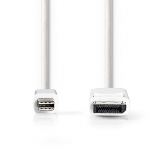 Nedis Mini DisplayPort | DisplayPort kabel | 2 meter (Full HD) CCGL37400WT20 CCGP37400WT20 N010403218