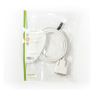 Nedis Mini DisplayPort naar DVI kabel | 2 meter | Nedis (DVI-D, Full HD, 100% koper) CCGP37700WT20 N010403600 - 4
