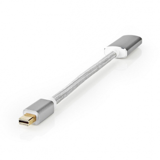 Nedis Mini DisplayPort naar HDMI adapterkabel | Nedis | 0.2 meter (4K@60Hz, Trekontlasting) CCTB37650AL02 K010214223 - 