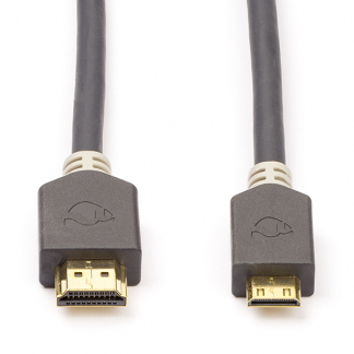 Nedis Mini HDMI naar HDMI kabel | Nedis | 2 meter (4K@30Hz, Verguld) CVBP34500AT20 K010103006 - 1
