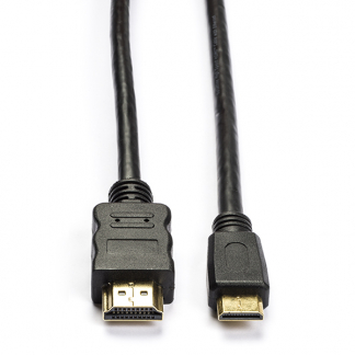Nedis Mini HDMI naar HDMI kabel | Nedis | 2 meter (4K@30Hz, Verguld) CVGL34500BK20 CVGP34500BK20 N010103002 - 
