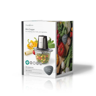 Nedis Mini hakmolen | Nedis | 1 liter (500W, Glas) KAMC300CGY K170108134 - 4