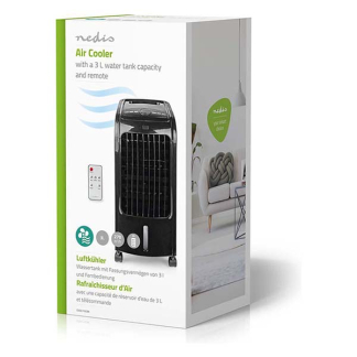 Nedis Mobiele aircooler | Nedis (270 m³/u, 3 L, Afstandsbediening, Zwart) COOL115CBK K170104147 - 10
