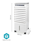 Nedis Mobiele aircooler | Nedis Smartlife | 215 m³/u (3 standen, Afstandsbediening, 5 liter) COOL116CWTW K170104170 - 8
