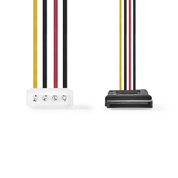 Nedis Molex naar S-ATA stroomkabel (Koper, 2x S-ATA, 0.15 meter) CCGB73520VA015 CCGP73520VA015 N010507559 - 1
