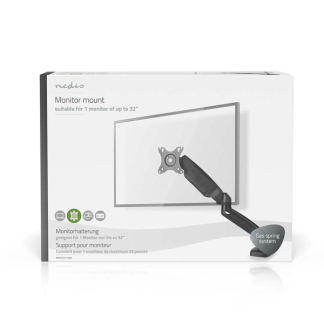 Nedis Monitorbeugel | Nedis | 10 tot 32 inch (Draai, zwenk en kantelbaar, Max. 6 kg) MMSISGS110BK K101501107 - 7