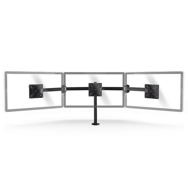 Nedis Monitorbeugel | Nedis | 14 tot 24 inch (Ergonomisch, Draai, zwenk en kantelbaar, 3 schermen, Max. 21 kg) ERGOTMM100BK K101501105 - 1