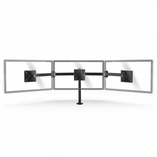 Nedis Monitorbeugel | Nedis | 14 tot 24 inch (Ergonomisch, Draai, zwenk en kantelbaar, 3 schermen, Max. 21 kg) ERGOTMM100BK K101501105